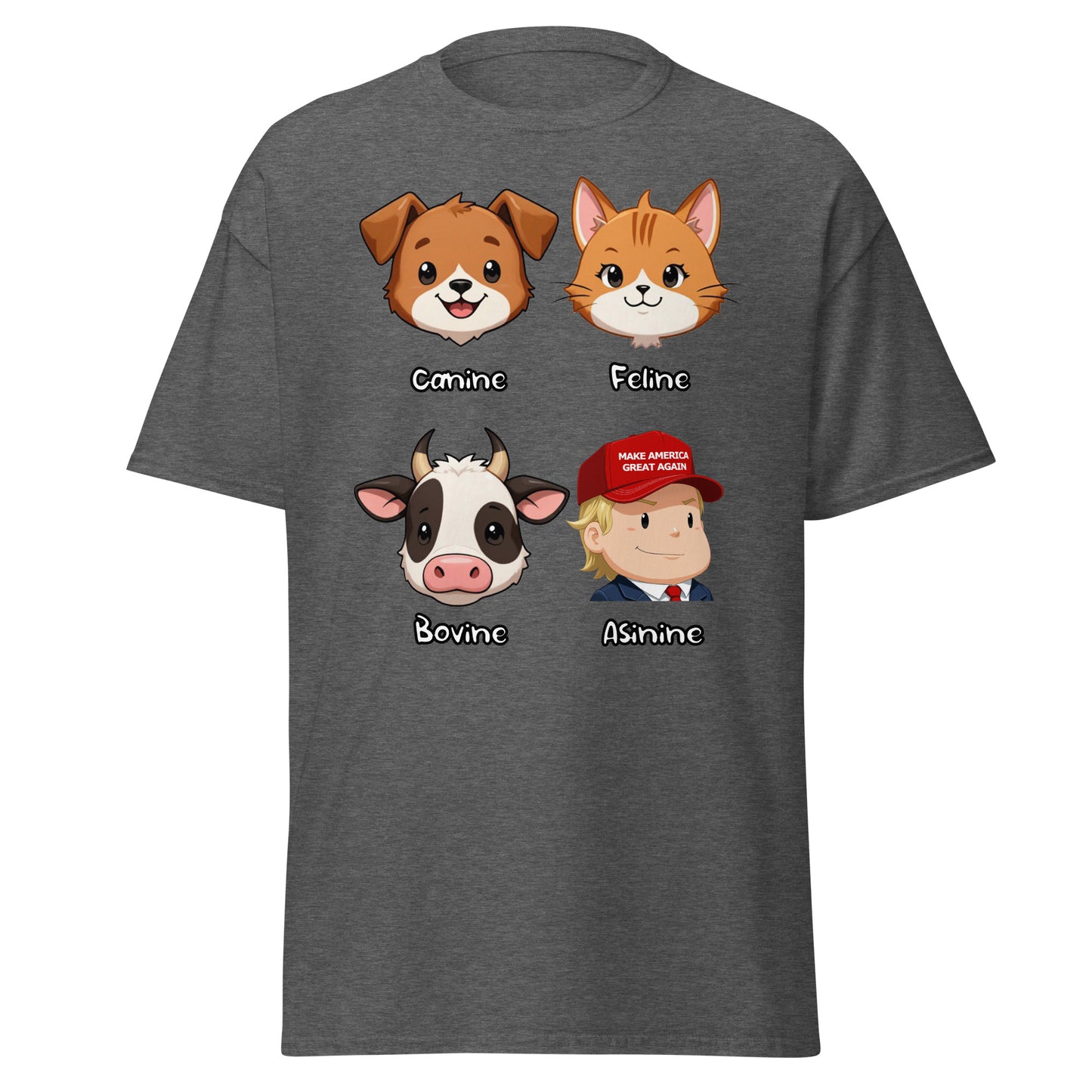 Free Speech 1st Amendment T-Shirt featuring cartoon animals and a boy in a cap